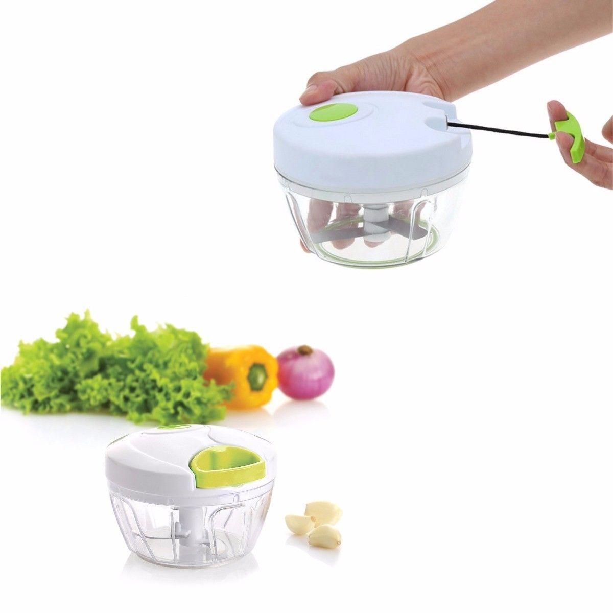 Small Plastic Hand Vegetable Chopper with Pull String 4001