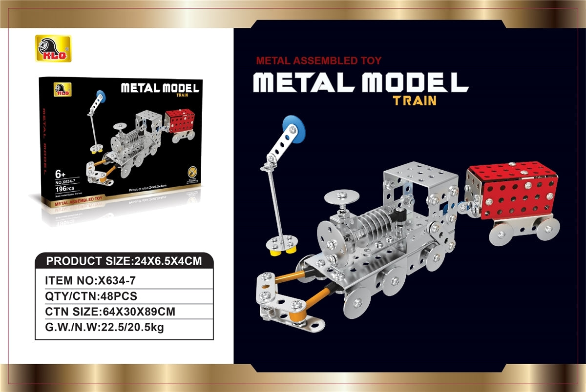 Metal Model Train (196 Pcs)