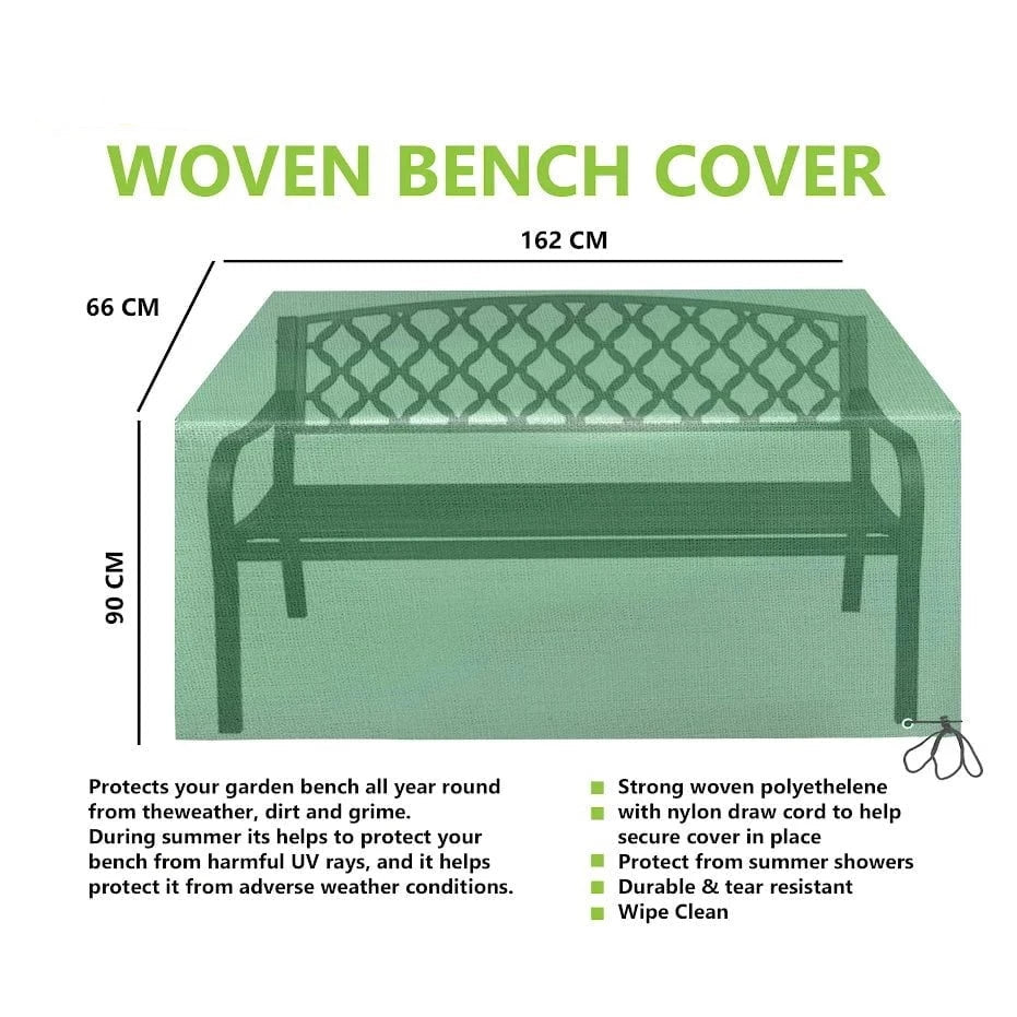 Garden Bench Cover 90 x 162 x 66 cm 3329