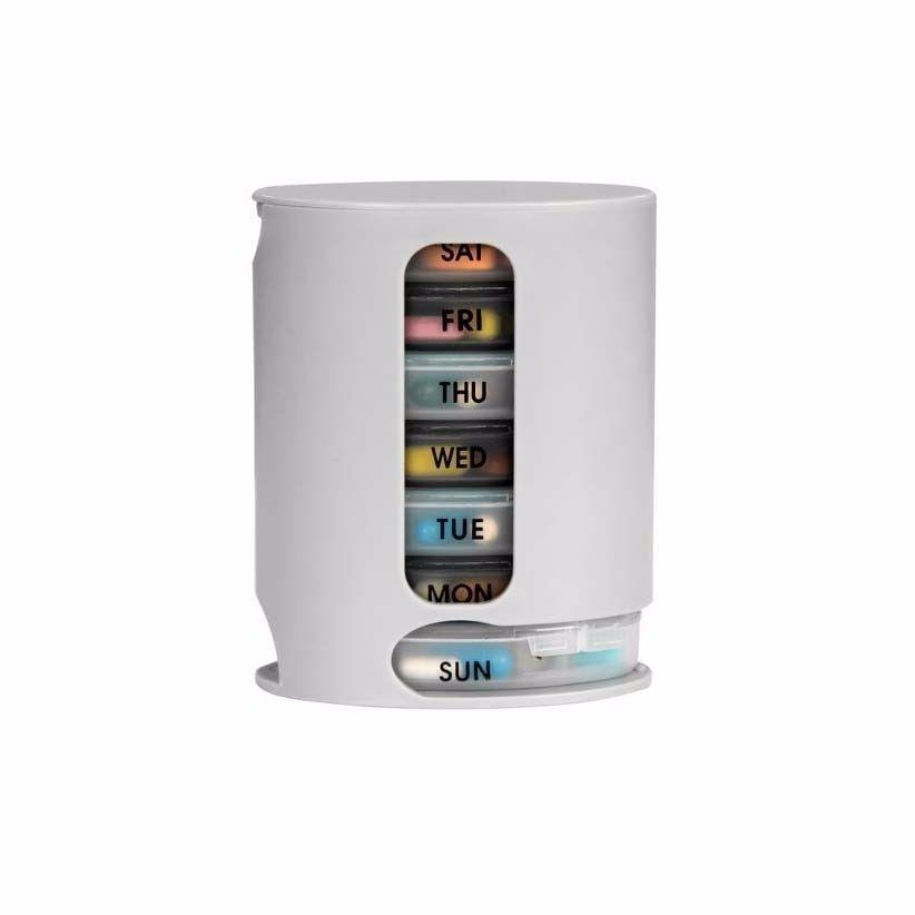 PILL PRO Pill Organiser Pill Box 7 Day Compartments Tablet Holder 4584