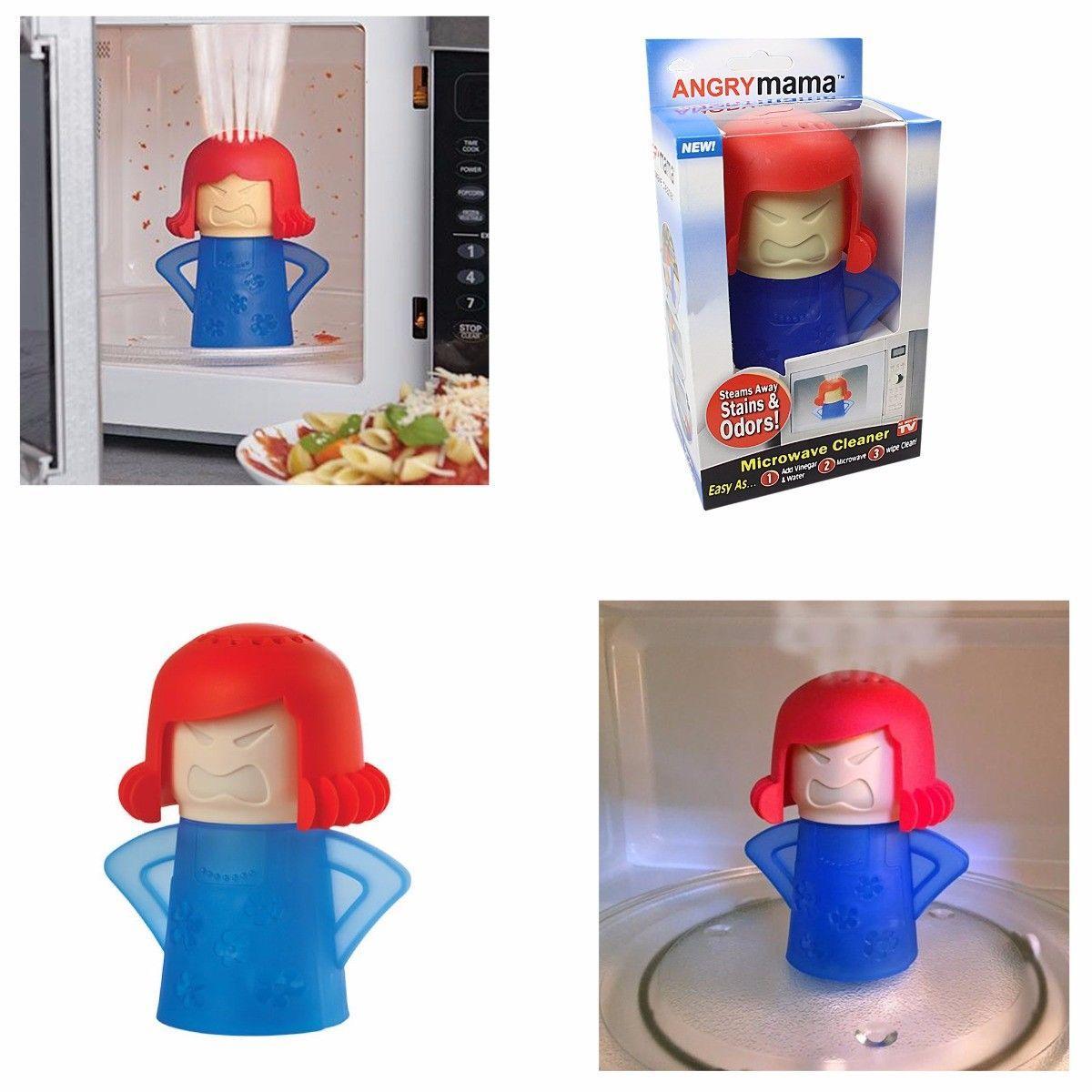 Microwave Angry Mama Steam Cleaner Assorted Colours 3931
