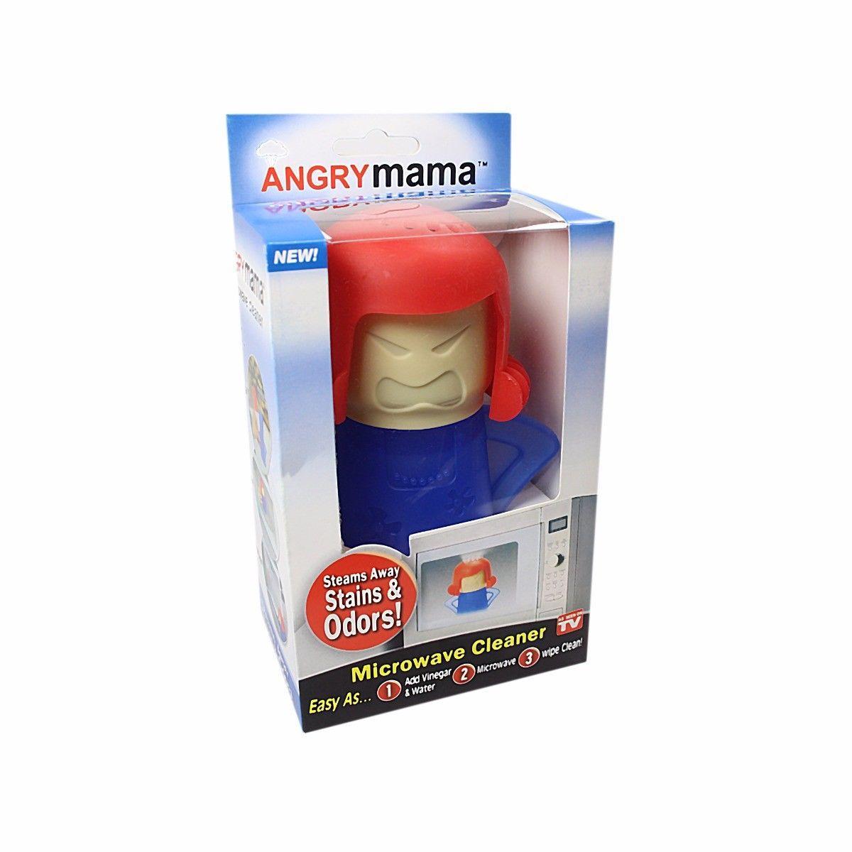 Microwave Angry Mama Steam Cleaner Assorted Colours 3931