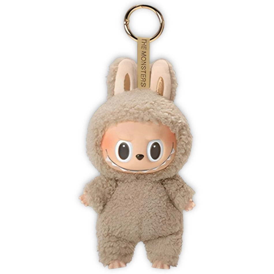 Labubu THE MONSTERS Light Brown BaBa PopMart Style Keyring Keychain Stuffed Plush Toy Doll 17cm VIRAL