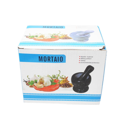 Spice Grinder Mortar And Pestle Crushing Bowl And Stick Colour May Vary 3675