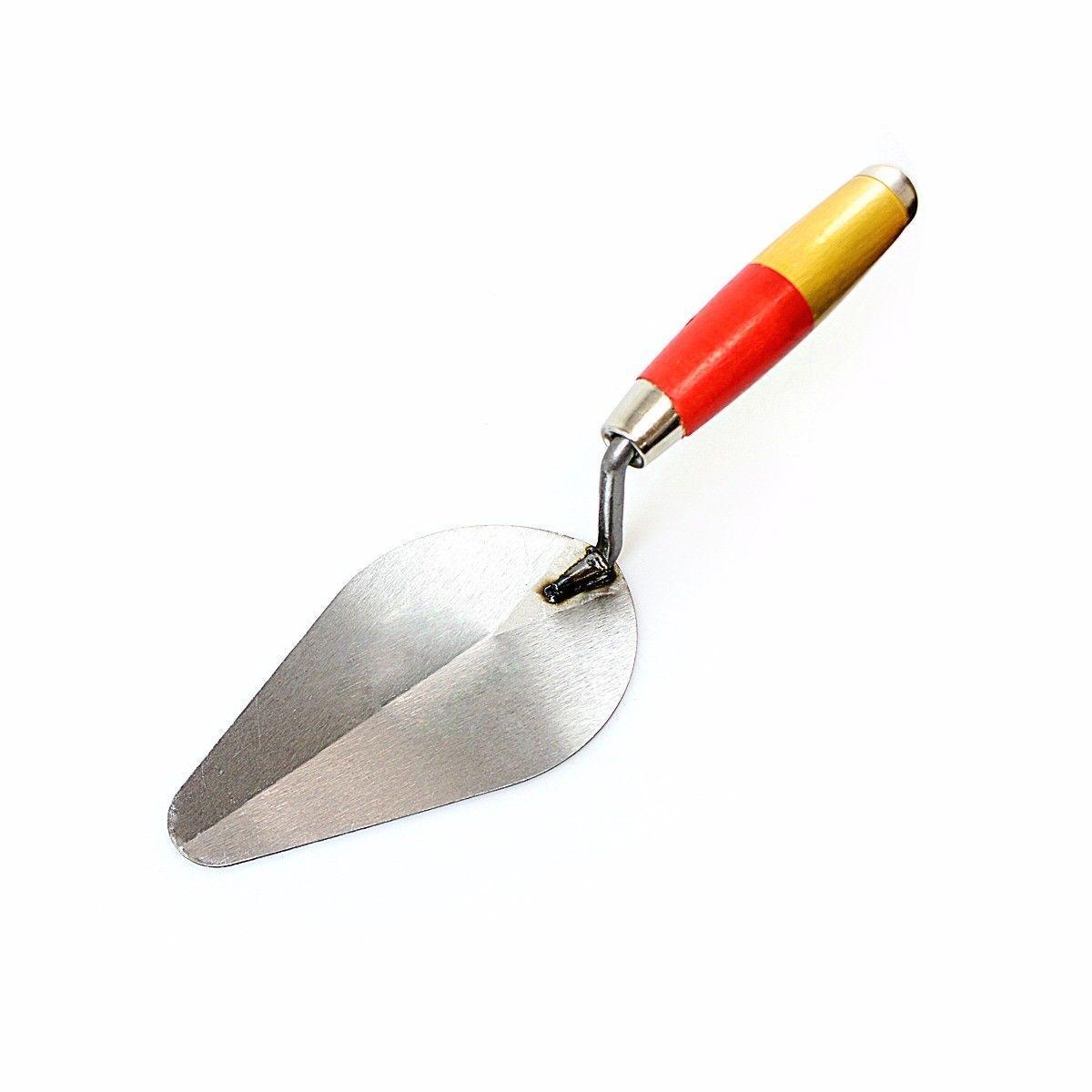 Builder'S Plastering Brick Trowel With Curved Edge 17Cm