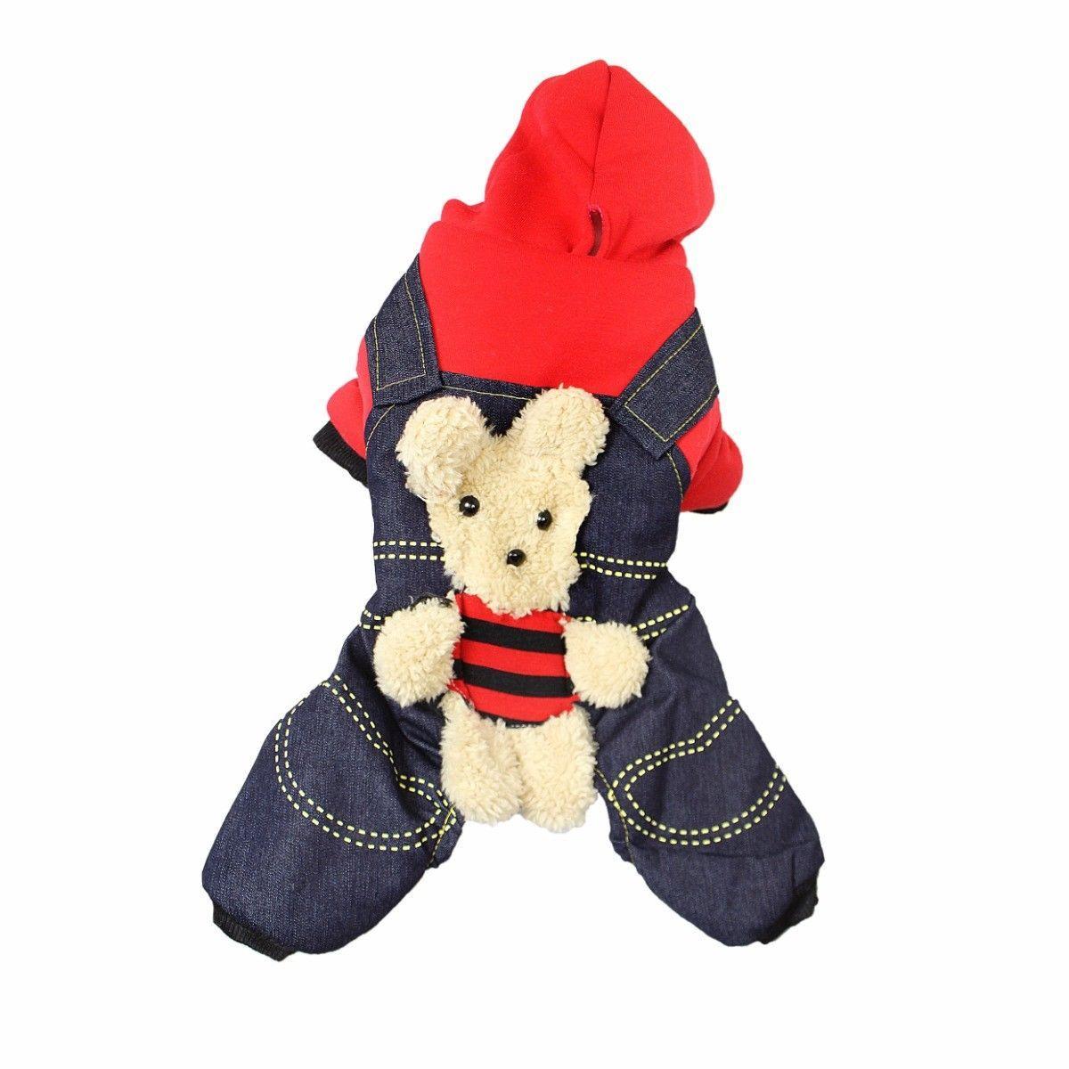 Pet Dog Coat Suit Jacket Teddy Bear Style One Size Small Assorted Colours 1812