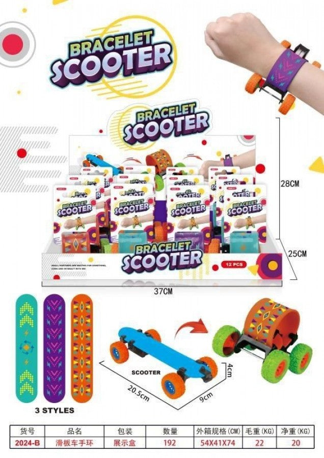 Bracelet Skateboard Scooter Friction (Box Of 12)