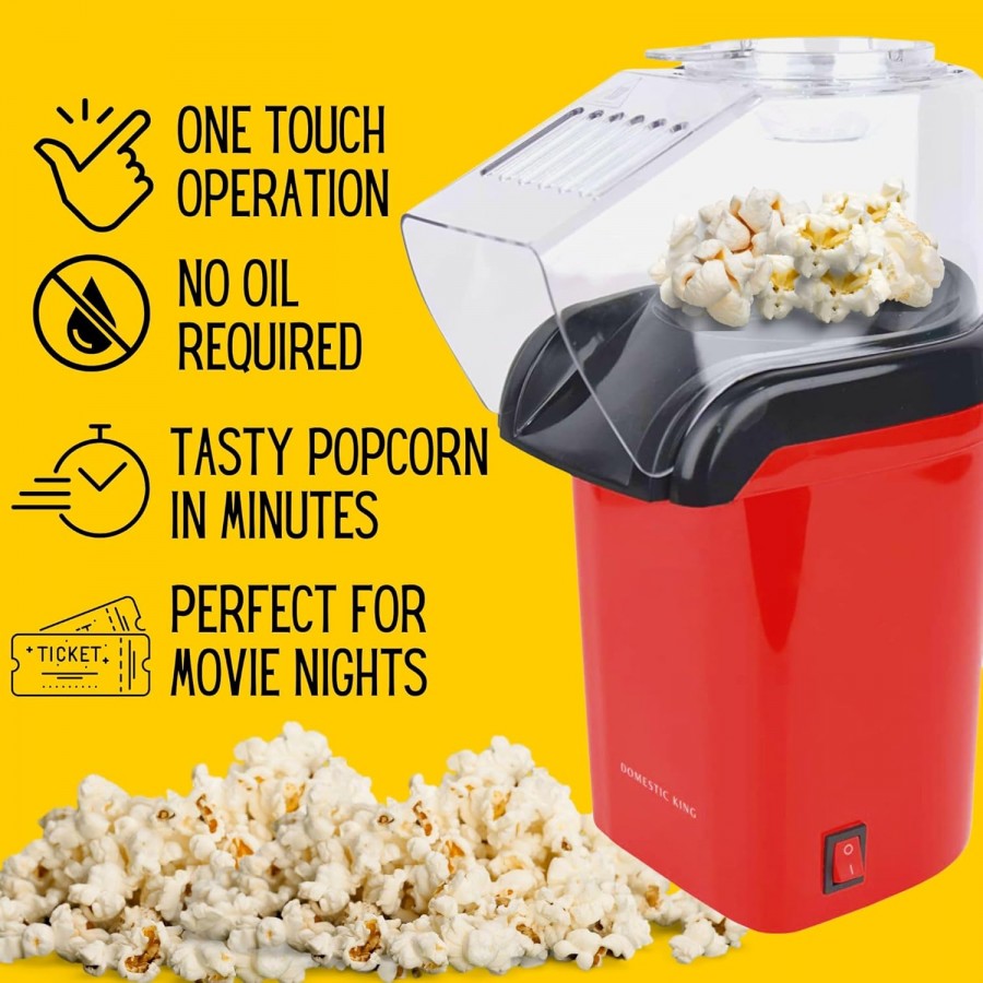 Popcorn Machine Maker – Hot Air Popcorn Maker, Machine Of Popcorn & Popcorn Popper Maker