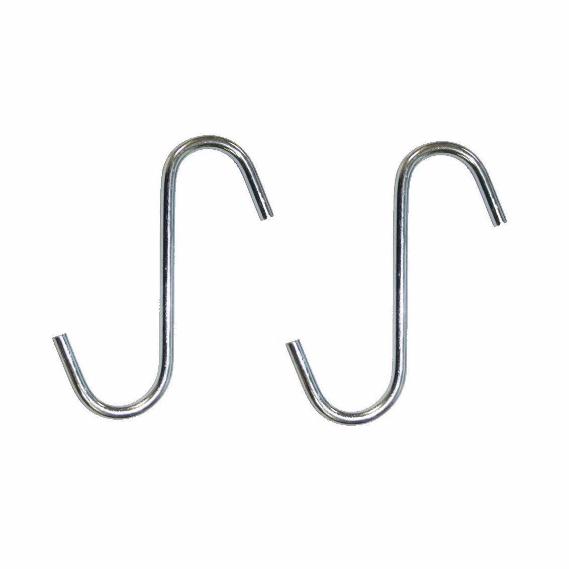 Value Pack 'S' Hooks 100mm Zinc Plated Pack of 2 Kitchen 0976