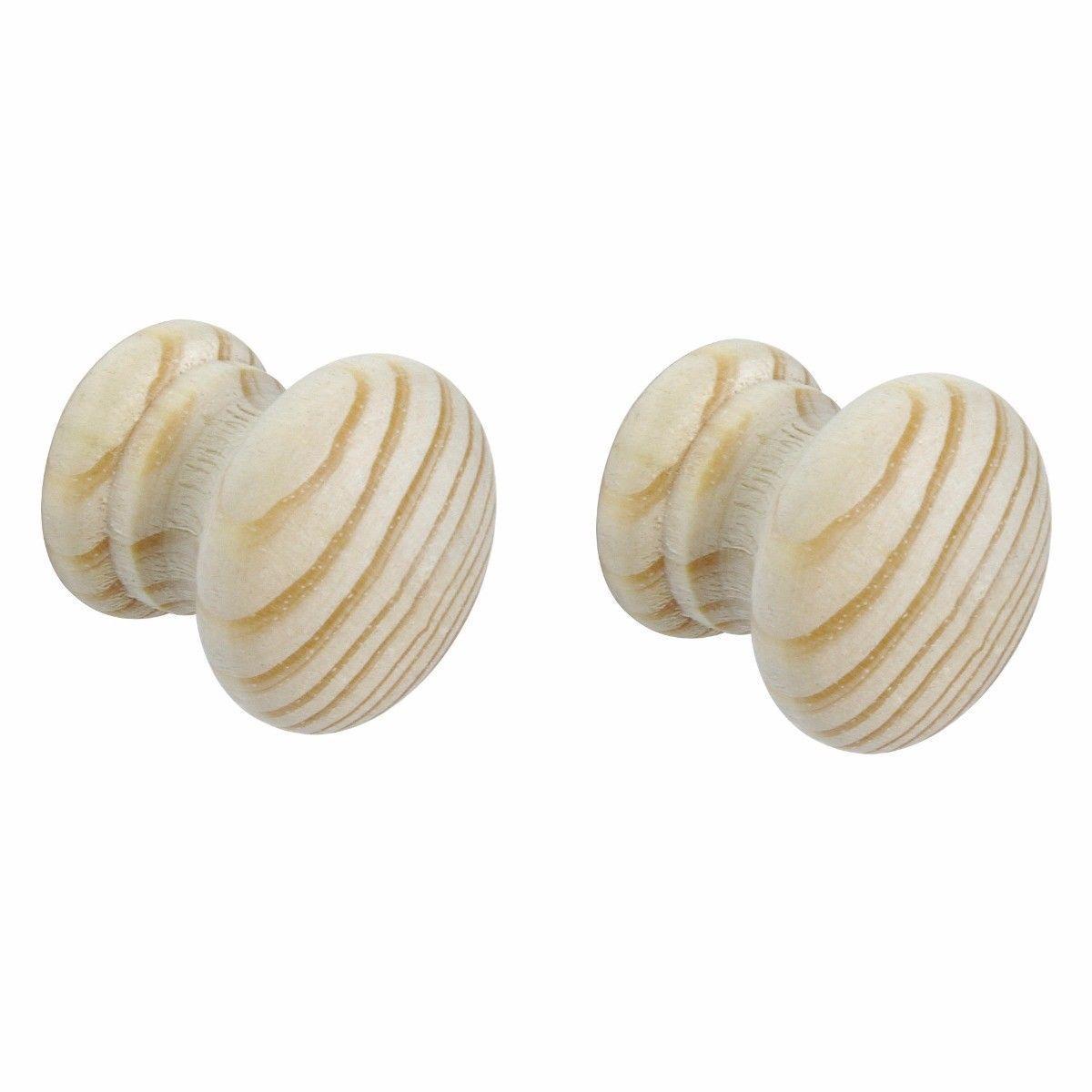 Value Pack Pine Door Knobs (Drilled for Dowels) Pack of 2 5930