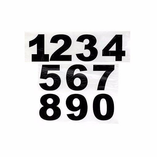 Black Printed 50mm Self Adhesive Numbers, Home Bins, Doors, Signage, Arts,Crafts 0682