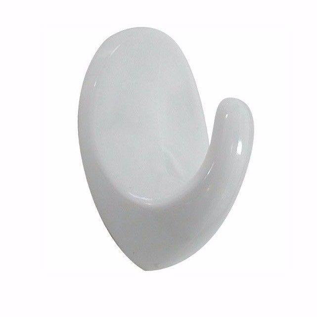 Value Pack Plastic White Large Round Hook Pack of 1 5316