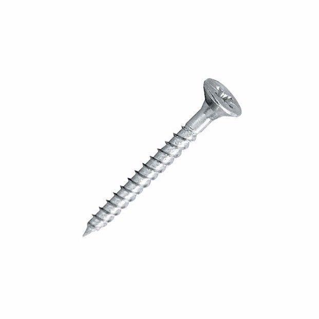 1 4 Pozi Countersunk Hardened Twinthread Wood Screws Zinc Plated Pk Of 38