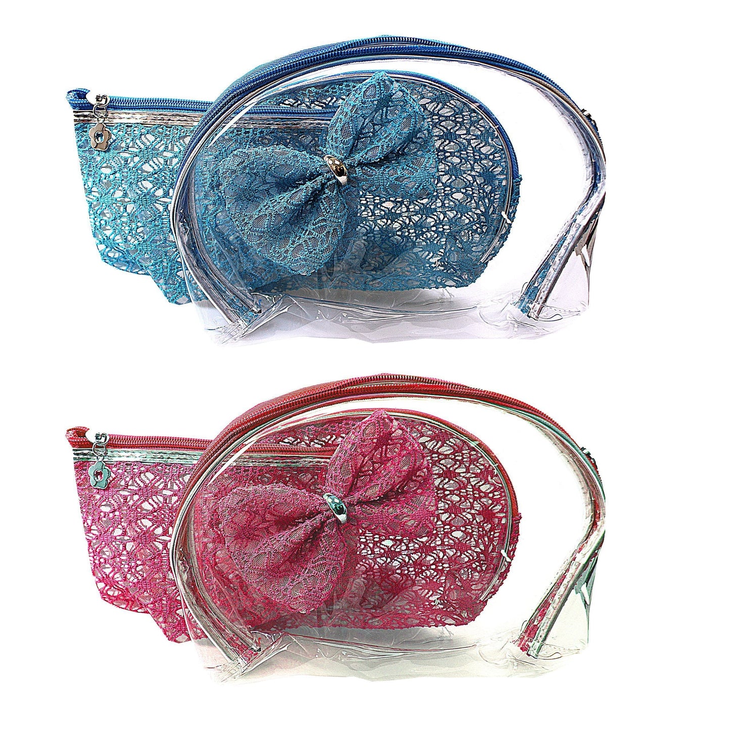 Bathroom Toiletries Plastic Bag Set of 3 Assorted Colours 2268