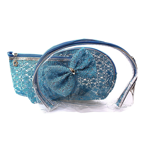 Bathroom Toiletries Plastic Bag Set of 3 Assorted Colours 2268