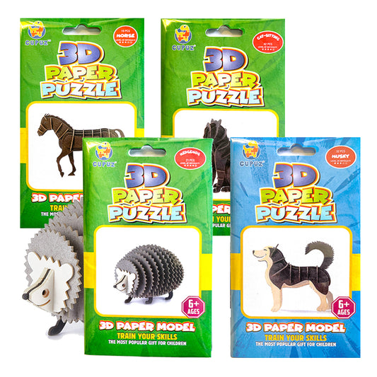 Awesome Animals 3D Puzzle Model Kits x 4 ( One Off Deal )