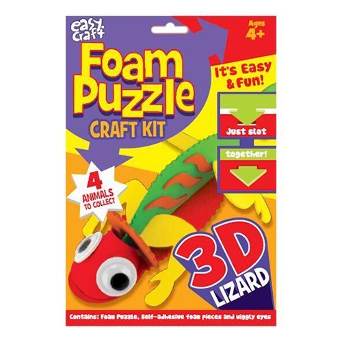 Lizard 3D Foam Puzzle Craft Kit