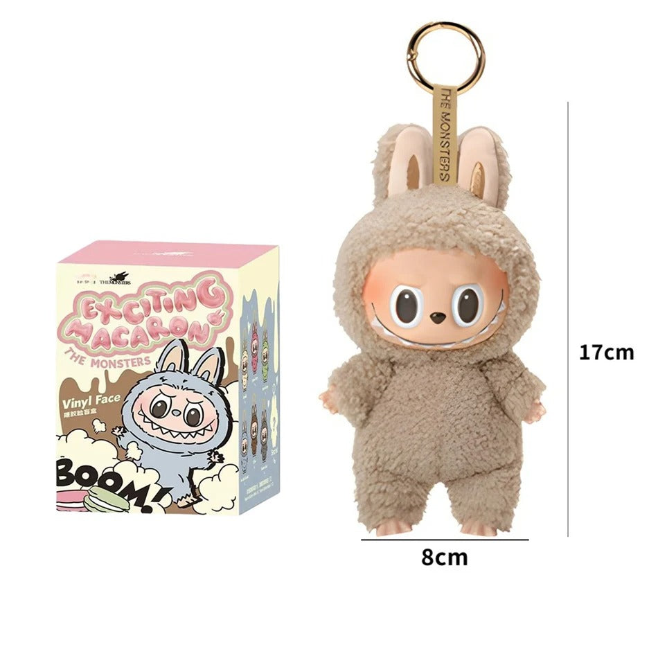 Labubu THE MONSTERS Light Brown BaBa PopMart Style Keyring Keychain Stuffed Plush Toy Doll 17cm VIRAL