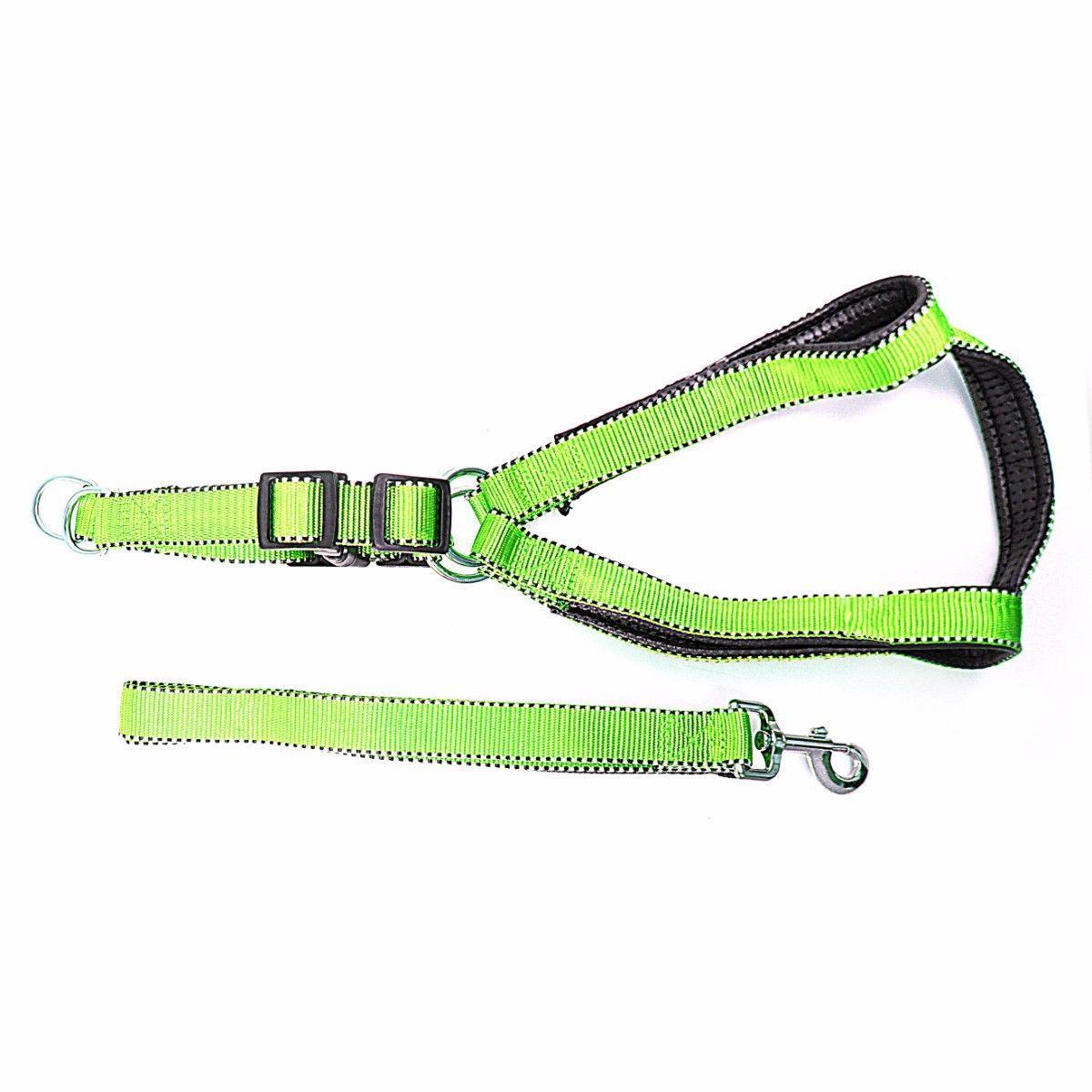 Nylon Bright Lightweight & Reflective Dog Leash With Extra Strong Harness Pet 4617