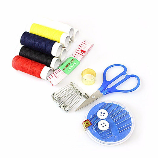 Small Sewing Set Kit with Scissors Assorted Colours 4108