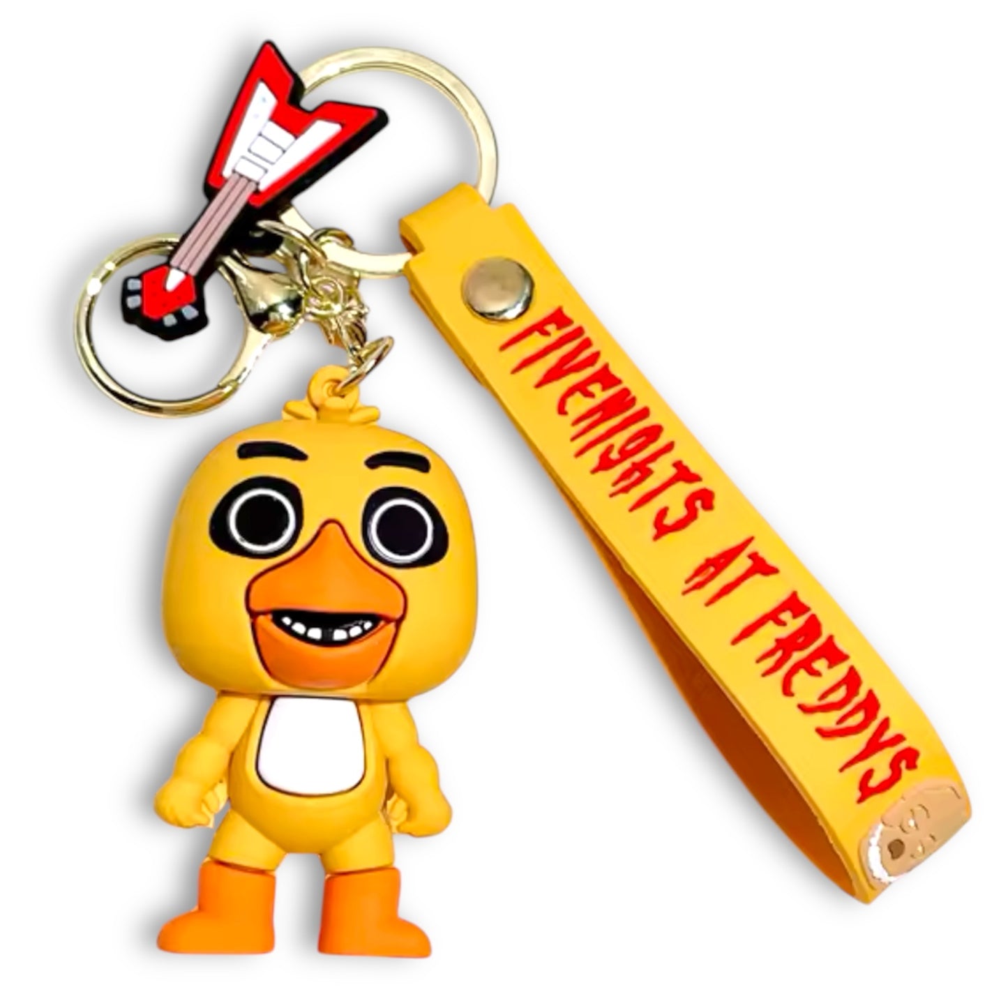 Five Nights At Freddy’s FNAF Chica Style 3D Silicone Keychain Keyring Pendant