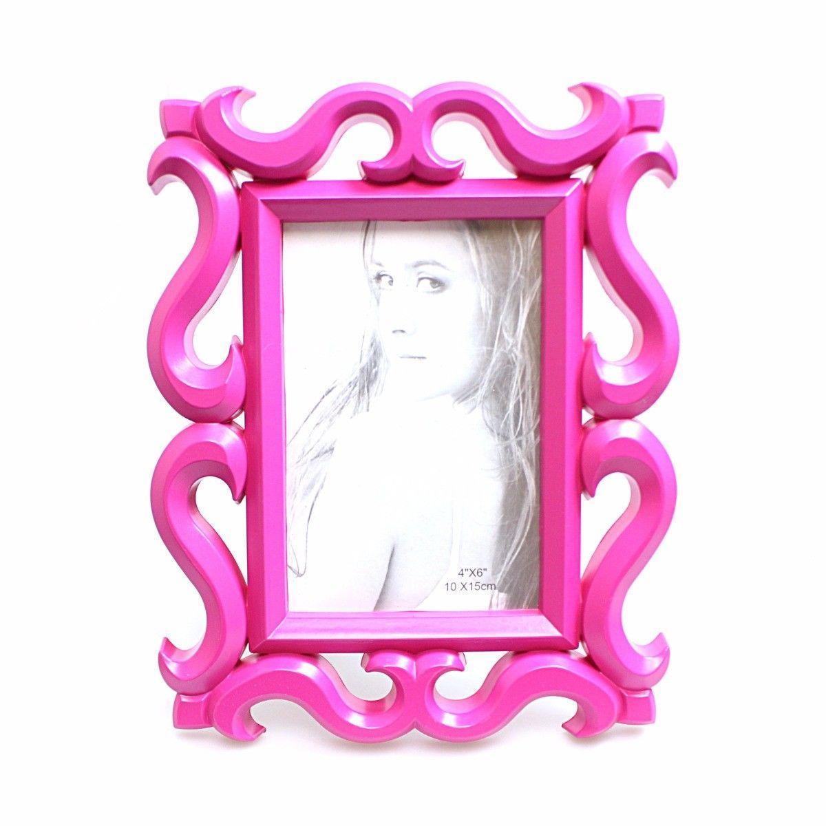 Plastic Picture Photo Frame 4" x 6" Assorted Colours 3133
