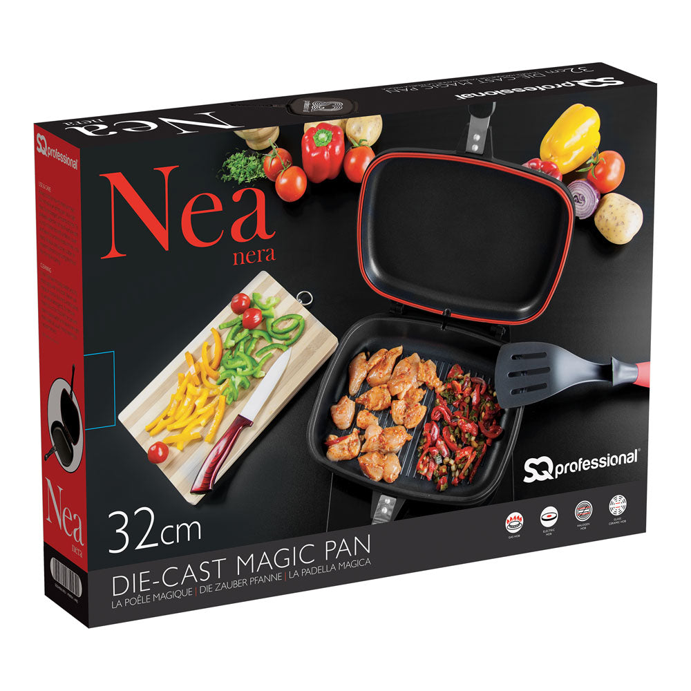 Sq Professional Nea Diecast Double Sided Magic Pan Nera Black