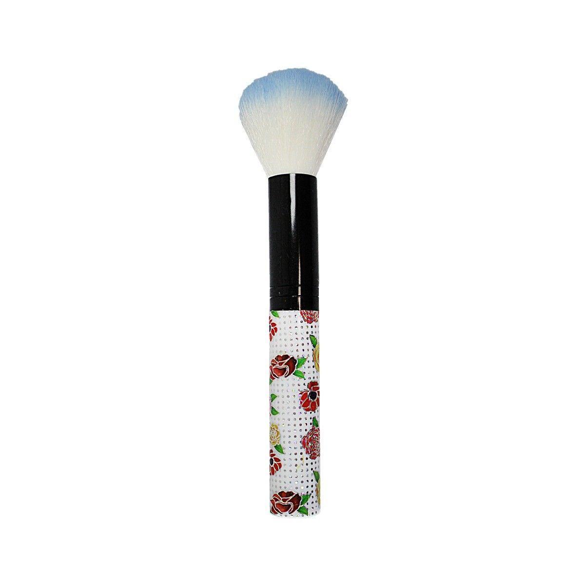 Make Up Powder Brush with Printed Floral Handle 15.5 cm Assorted Designs 2238