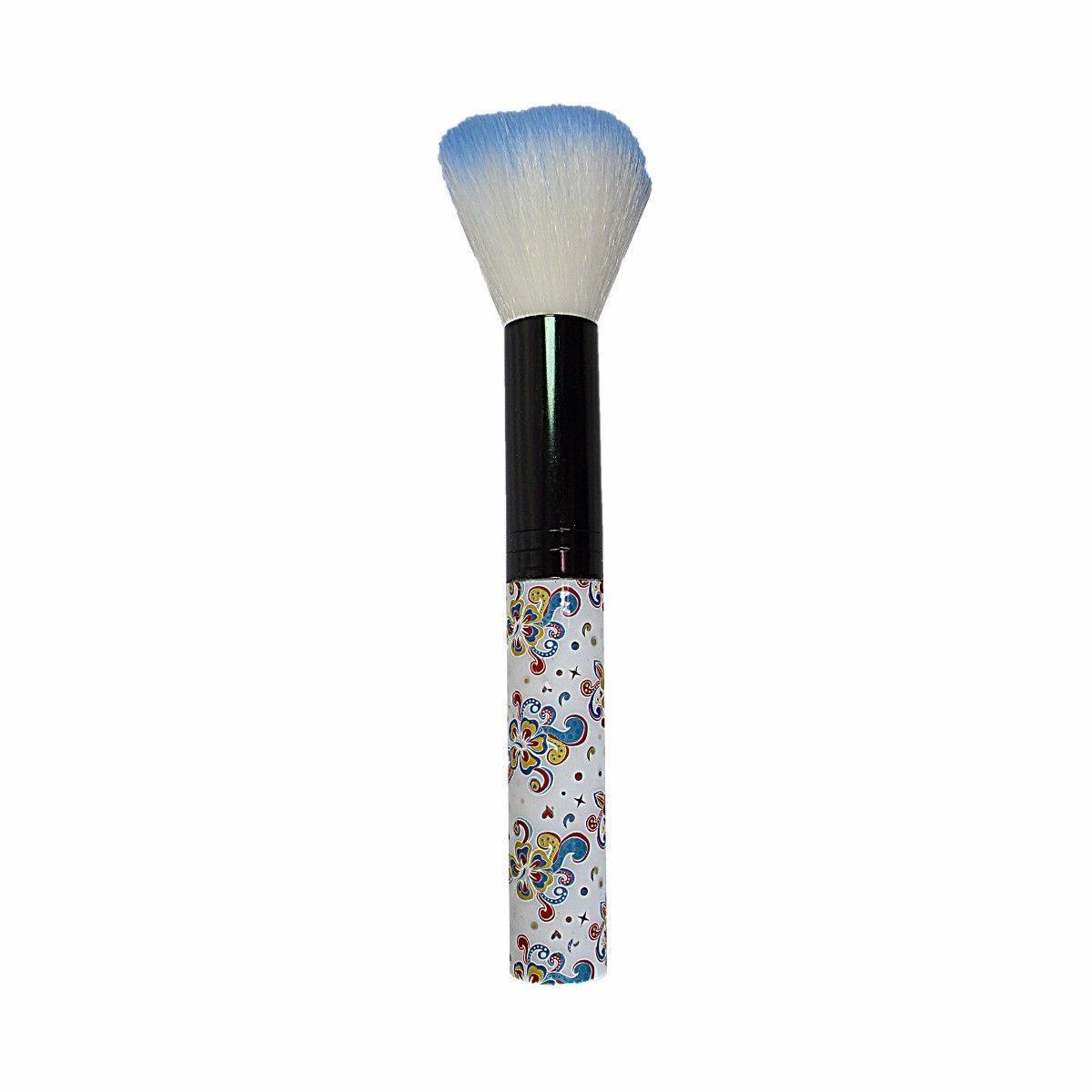 Make Up Powder Brush with Printed Floral Handle 15.5 cm Assorted Designs 2238
