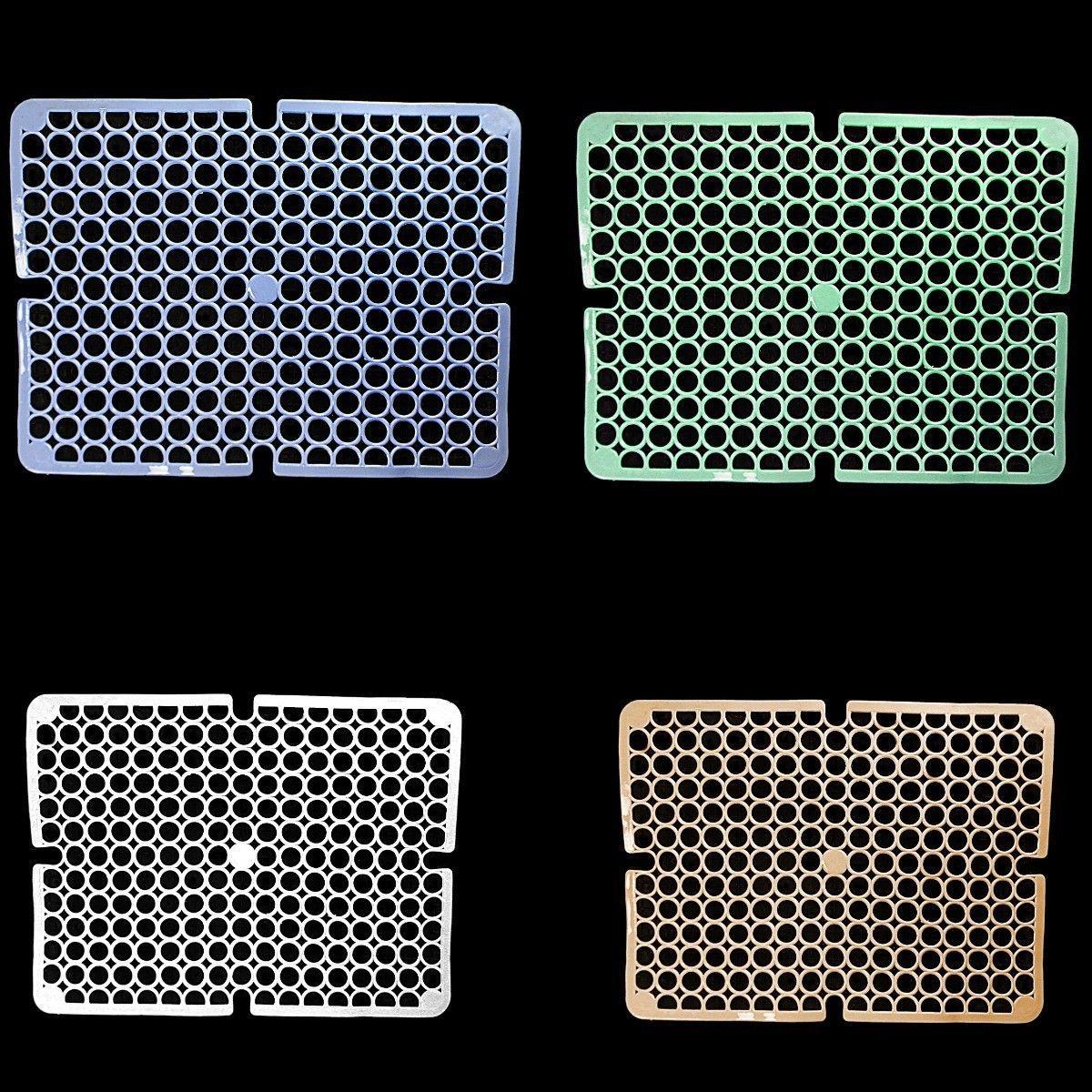 Square PVC Plastic Sink Mat with Circle Pattern 29 x 29 cm Assorted Colours 6995