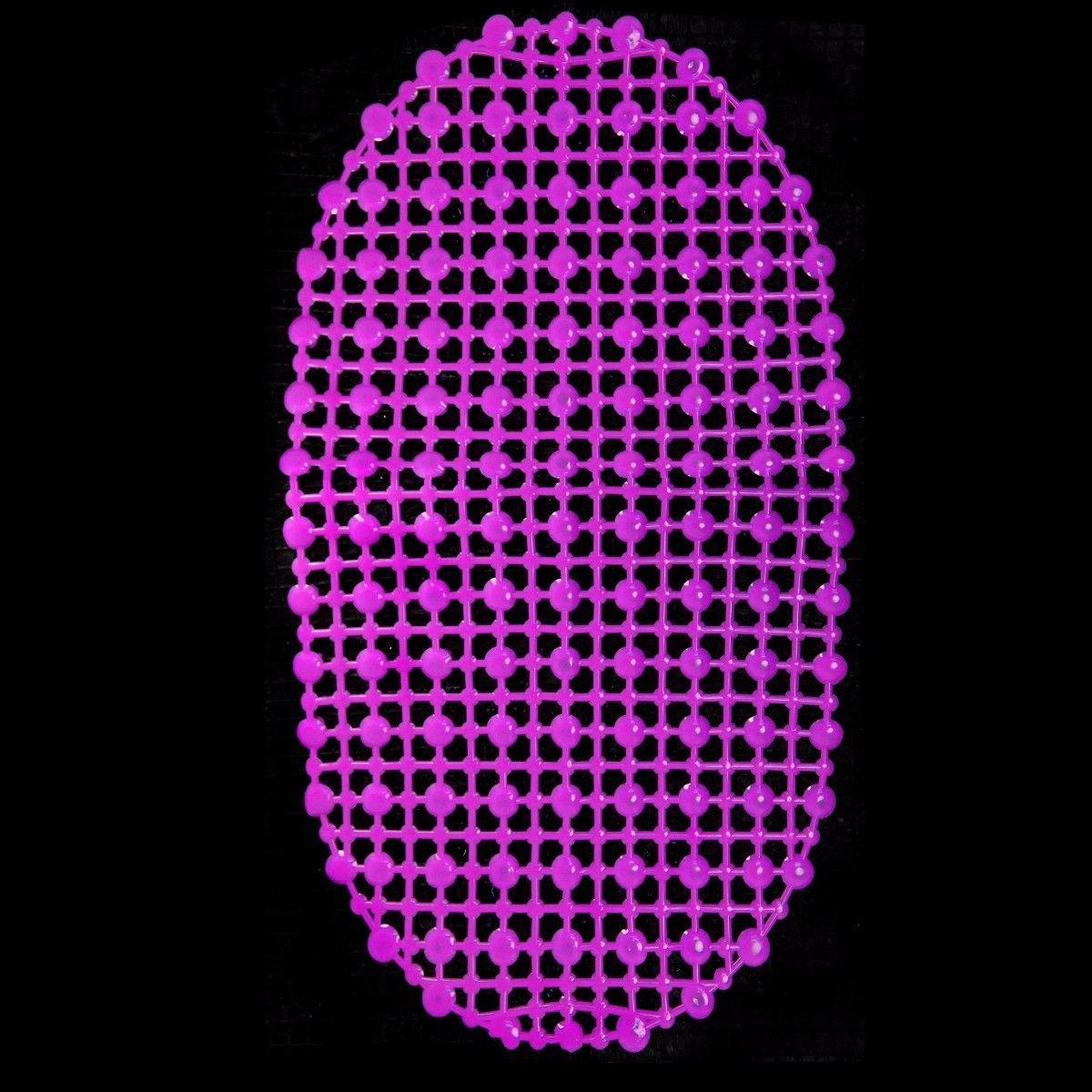 Plastic Bath Mat Circle Design Padded Mat 64cm x 34cm 3513