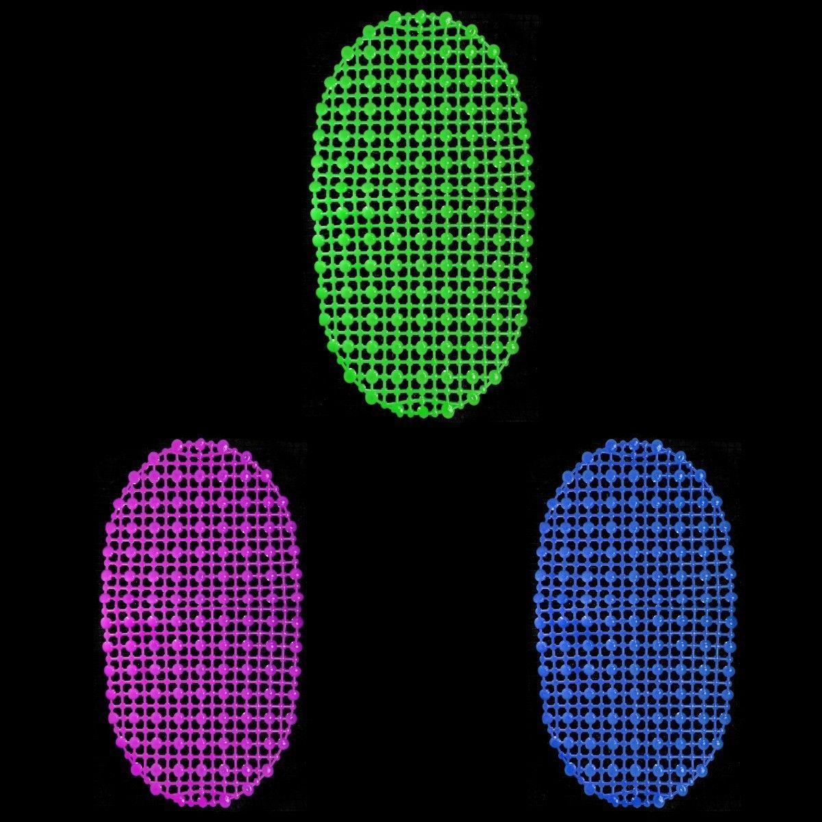 Plastic Bath Mat Circle Design Padded Mat 64cm x 34cm 3513