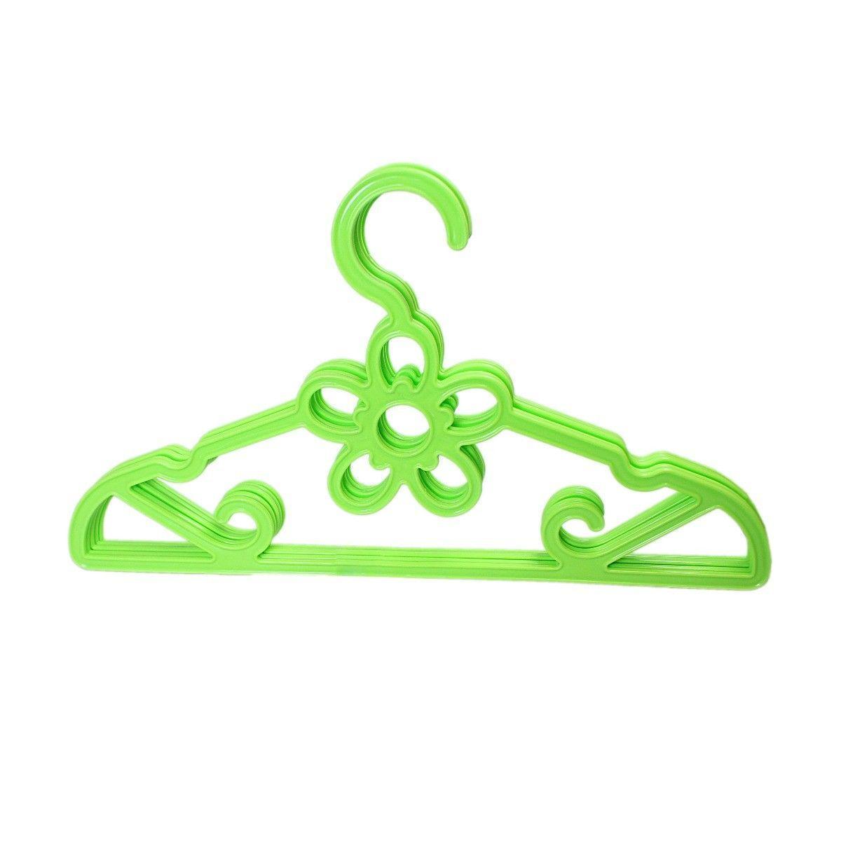 Plastic Fancy Designer Hangers Pack Of 5 Assorted Colours And Design 42cm 2917