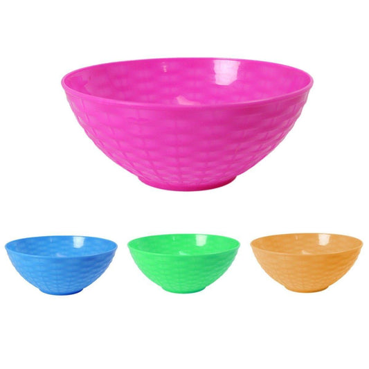 Small Plastic Bowl 14 x 7 cm Pack of 6 Assorted Colours 0440