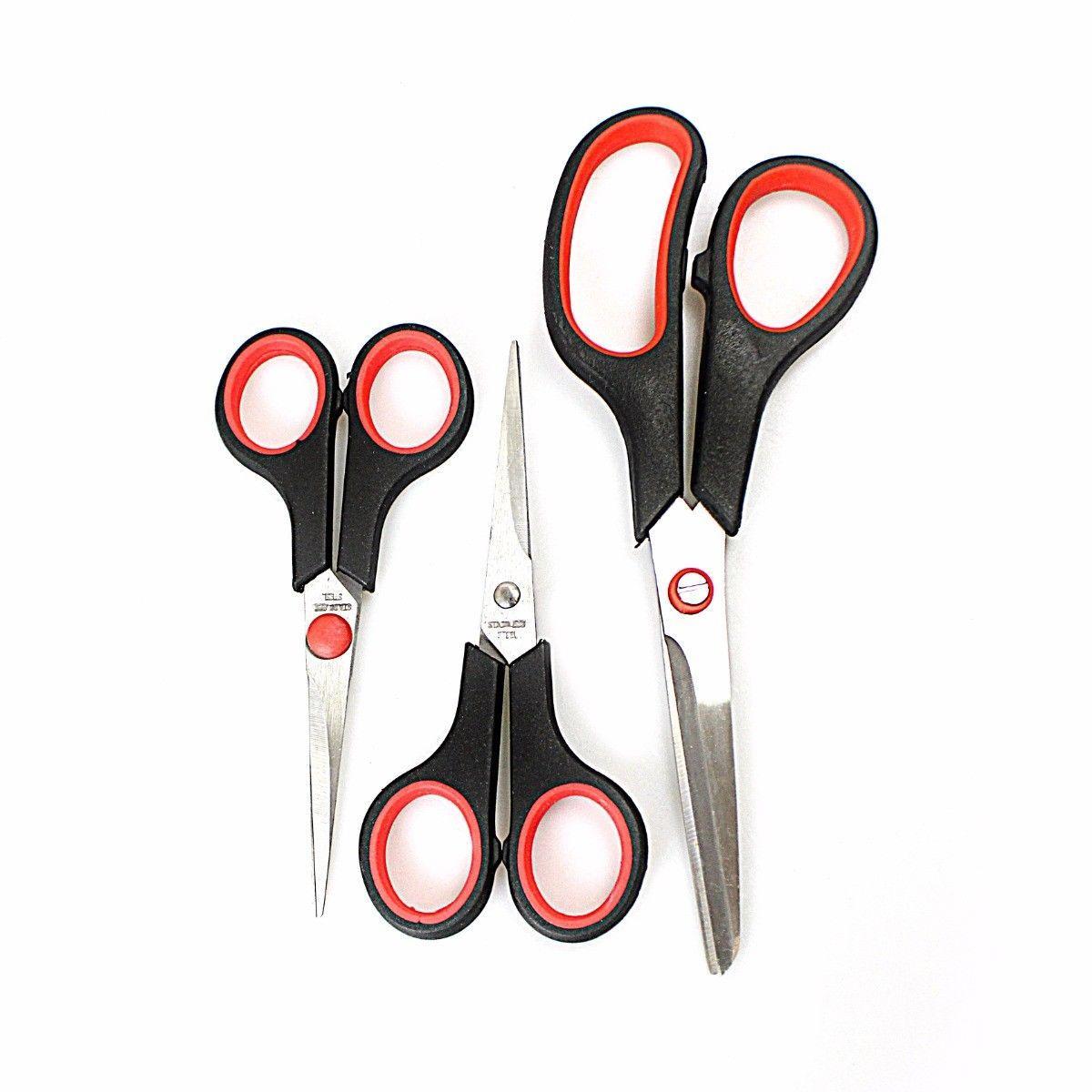 Stainless Steel Household Scissors Pack of 3 0351