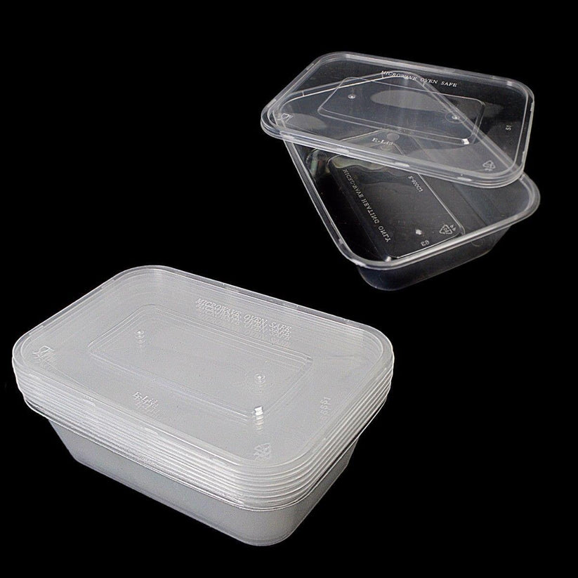 Plastic Food Storage Take Away Container 650ml Pack of 5 ST00552