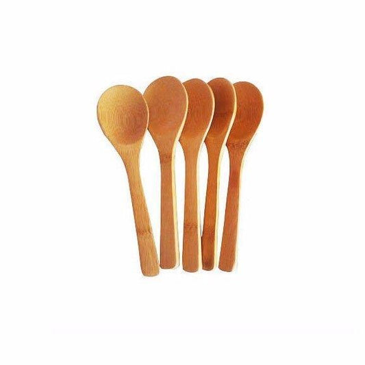 Small Wooden Kitchen Teaspoons 12.5 cm Pack of 5 0311 A
