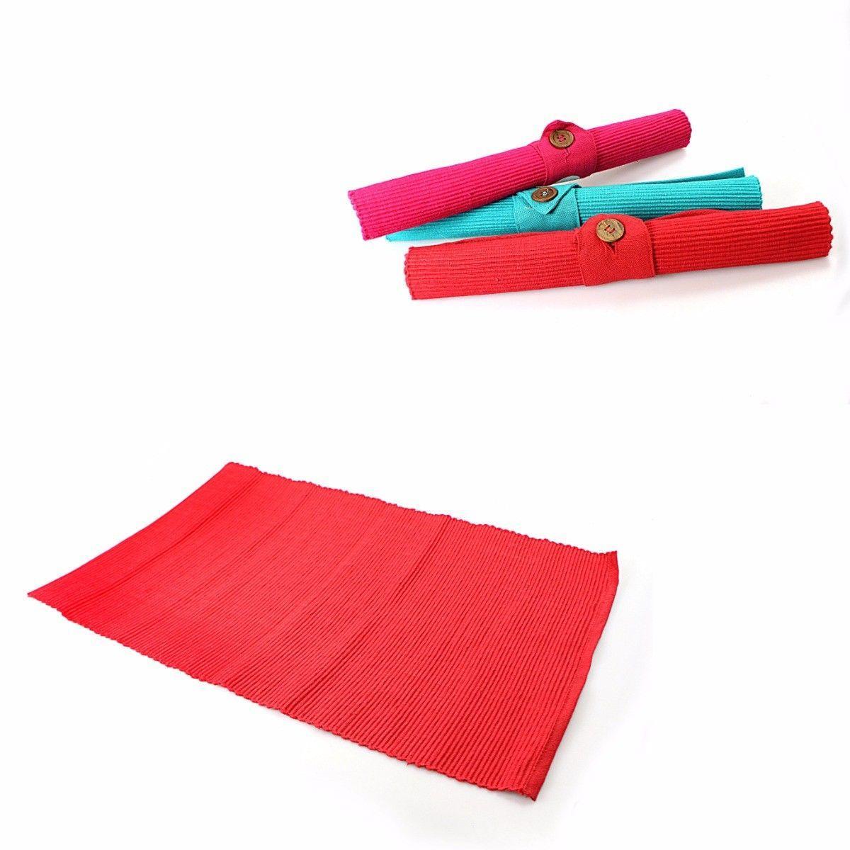 Fabric Kitchen Dining Table Mat / Placemat Assorted Colours 4696