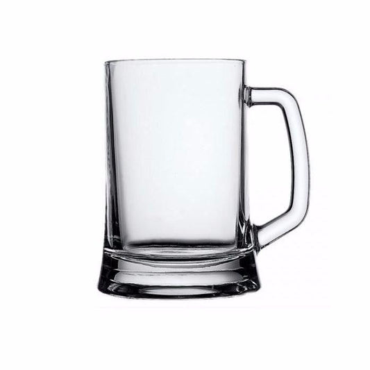 Set Of 2 High Quality Classic Heavy Duty 660ml Big Bear Glass Mugs Home Glassware 5286