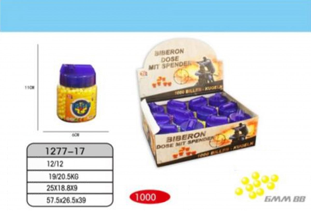 Thunder Bb Bullet 1000 Rounds – High-Performance 6Mm Bb Ball Ammo | 12 Bottles Pack 1277-17