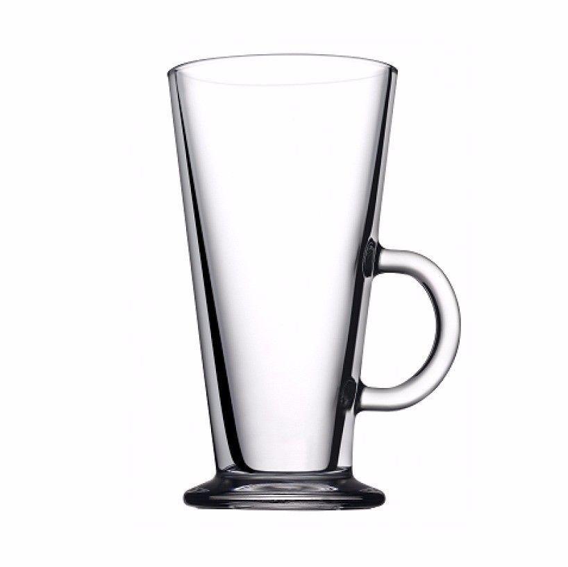 COLOMBIAN 2 Piece Set Latte Glass With Handle 263ml 55861