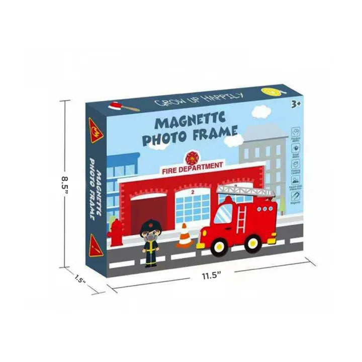Magnetic Fire Department Photo Frame