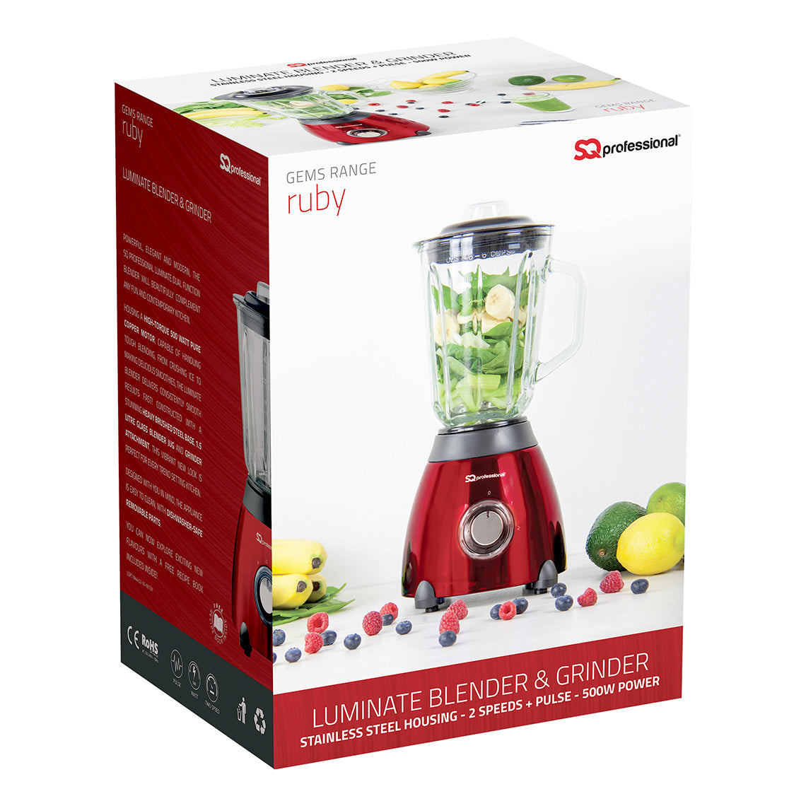 SQ Professional Luminate Blender and Grinder 500W Axinite 7207