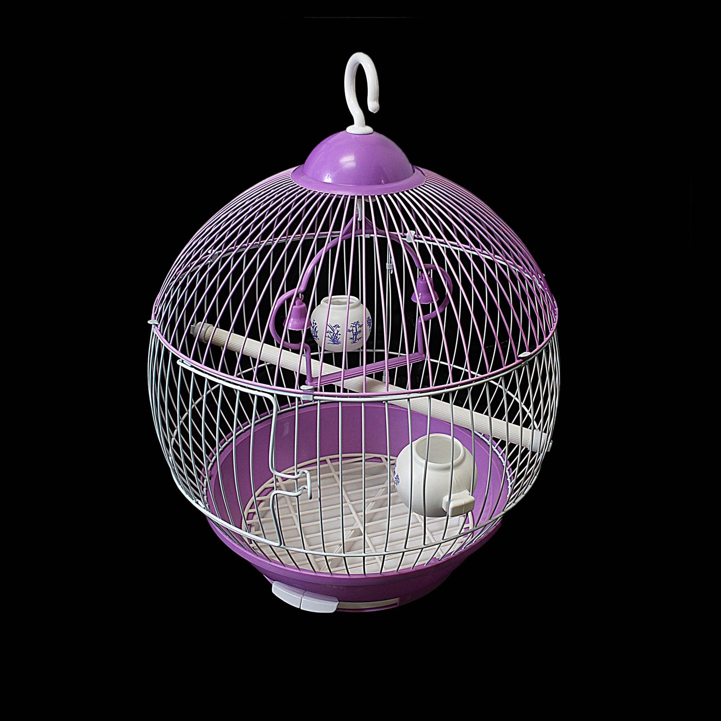 Round Bird Cage with Hanging Hook Assorted Colours 1921 A