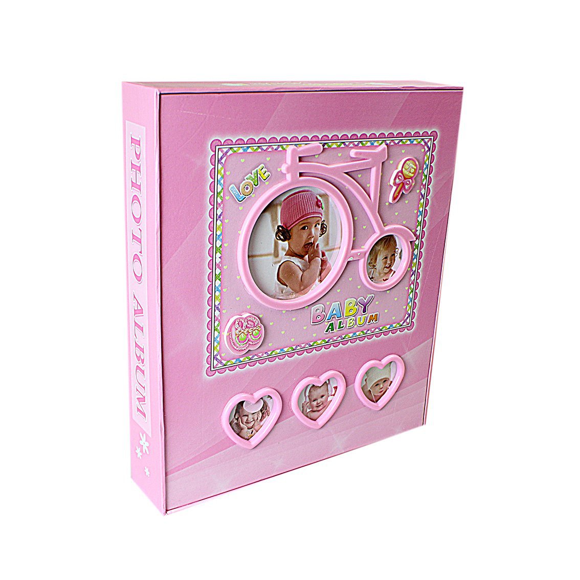 Baby Photo Album with Bicycle Design Assorted Colours 2358