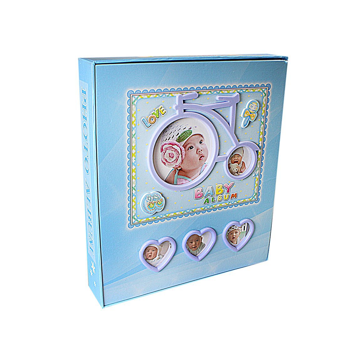 Baby Photo Album with Bicycle Design Assorted Colours 2358