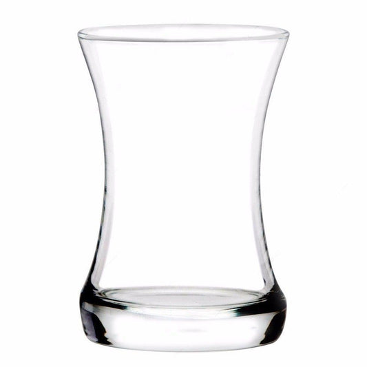 Set Of 6 Clear Coral Zen Cups 155cc 5 1/4 oz Home Kitchen Glassware 1135