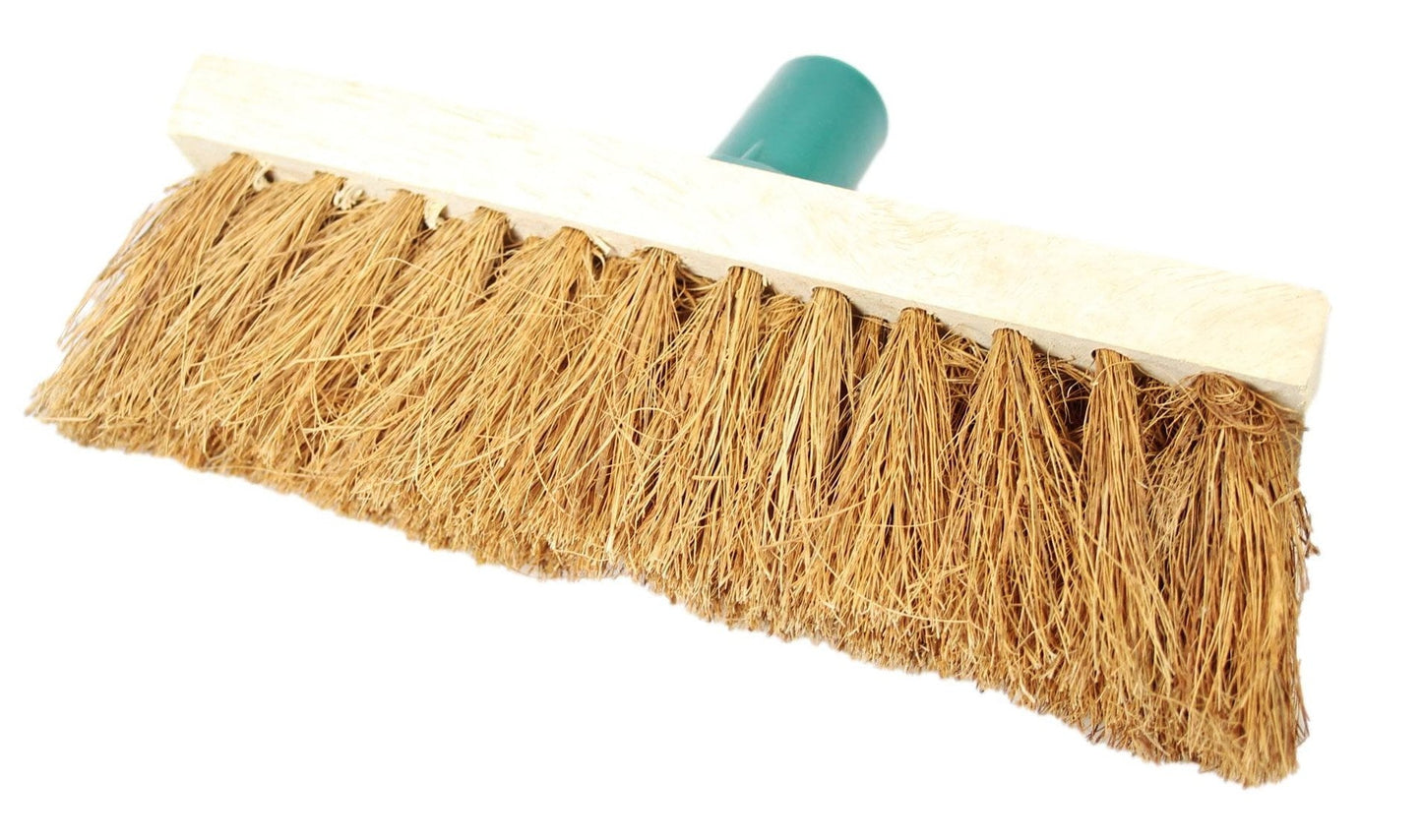 10" Soft Coco Garden Wooden Broom Brush Head 1001