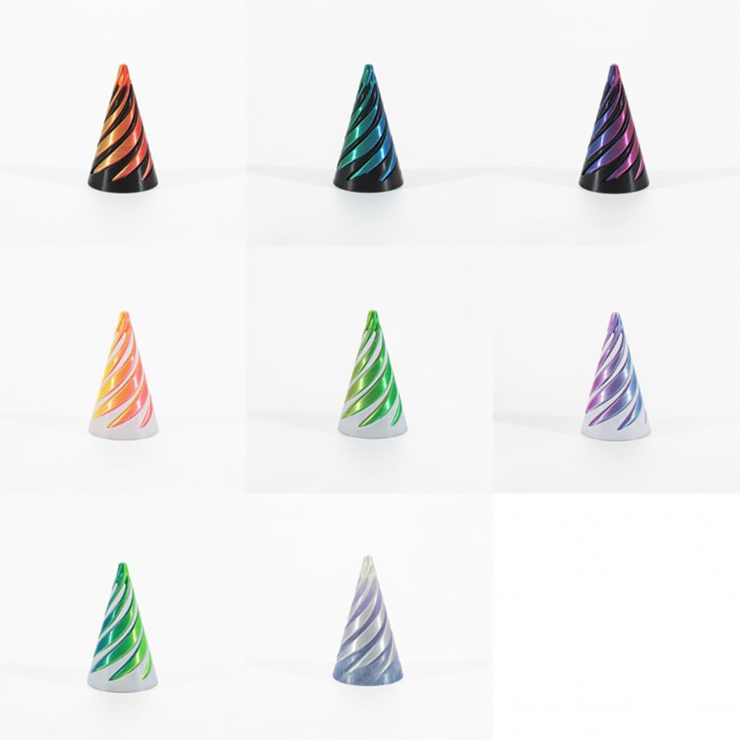 3D Spiral Cone 3D Printed Fidget Finger Sensory Toy VIRAL - Assorted Colours