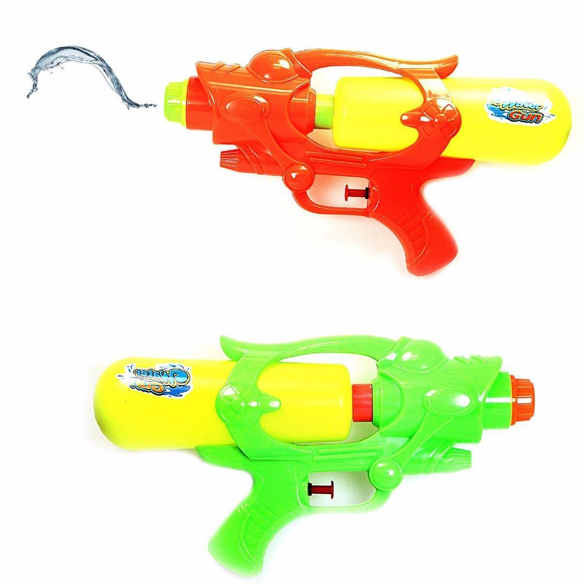 Children's Splash Fun Water Gun Available In Red And Green Outdoors Toys 4565